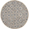 Safavieh 8 x 8 ft. Cape Cod Hand Woven Round Area RugNatural & Blue CAP354A-8R - alternate 1